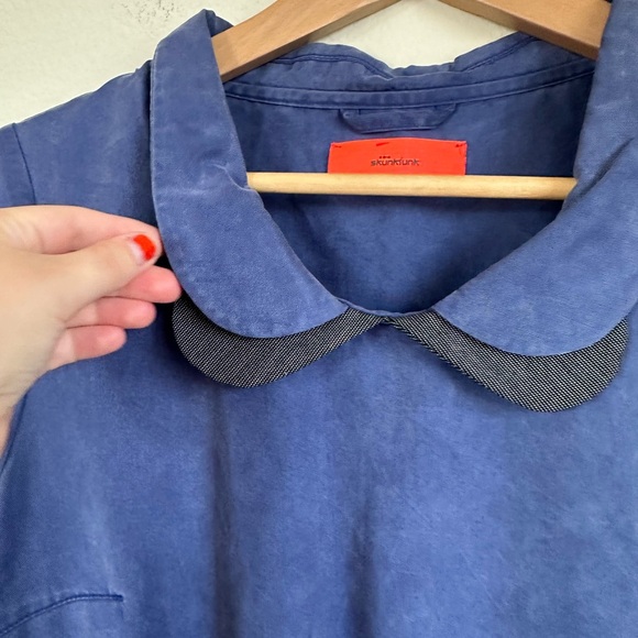 Skunkfunk Tencel Blue Collar Twee Dress - Picture 5 of 11
